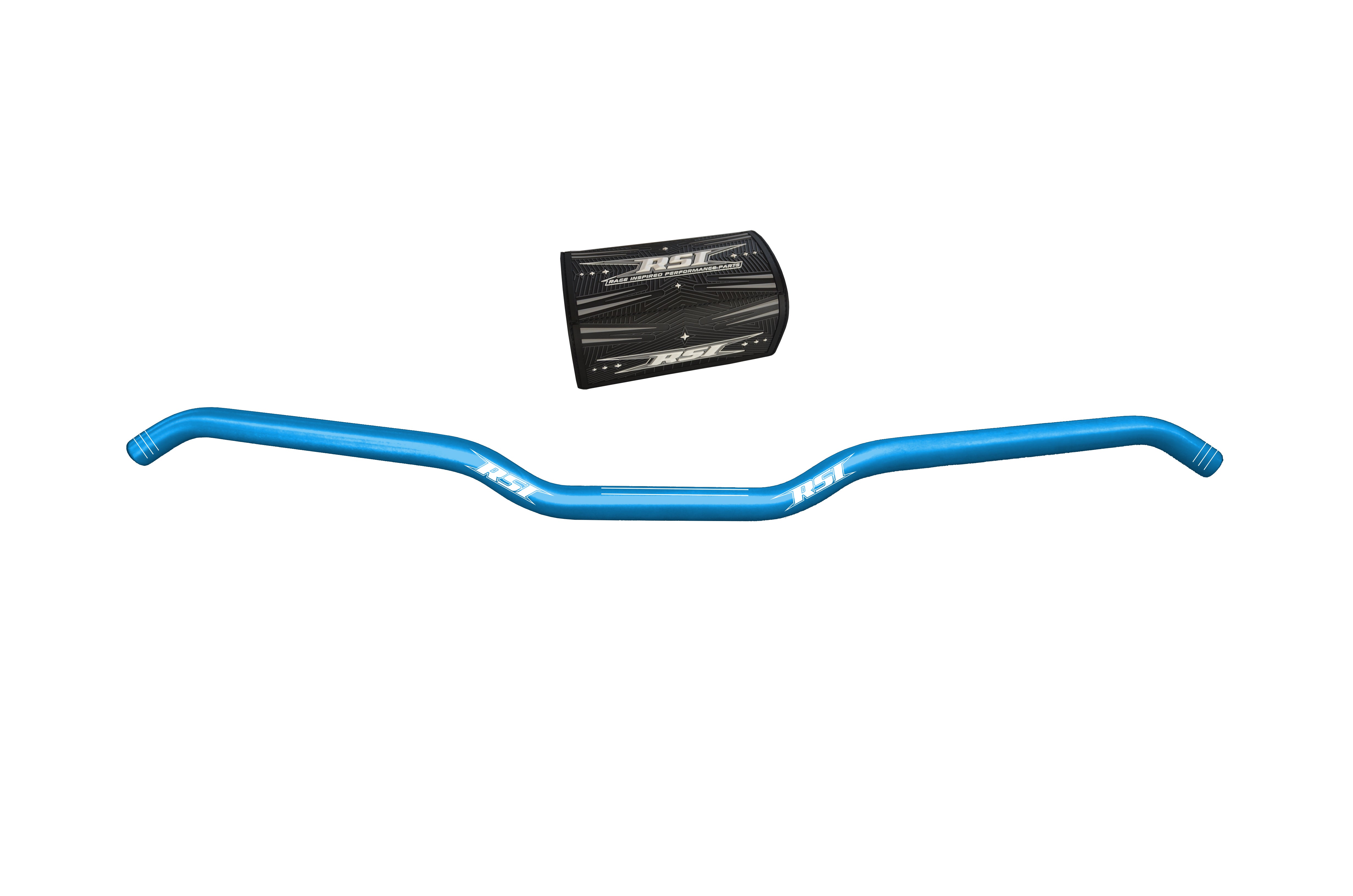 RSI Ohjaustanko Hustler Alu Blue 22mm 13degree Hooked 1"rise