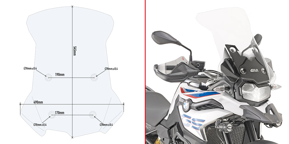 GIVI SPOILER BMW F850GS 2018