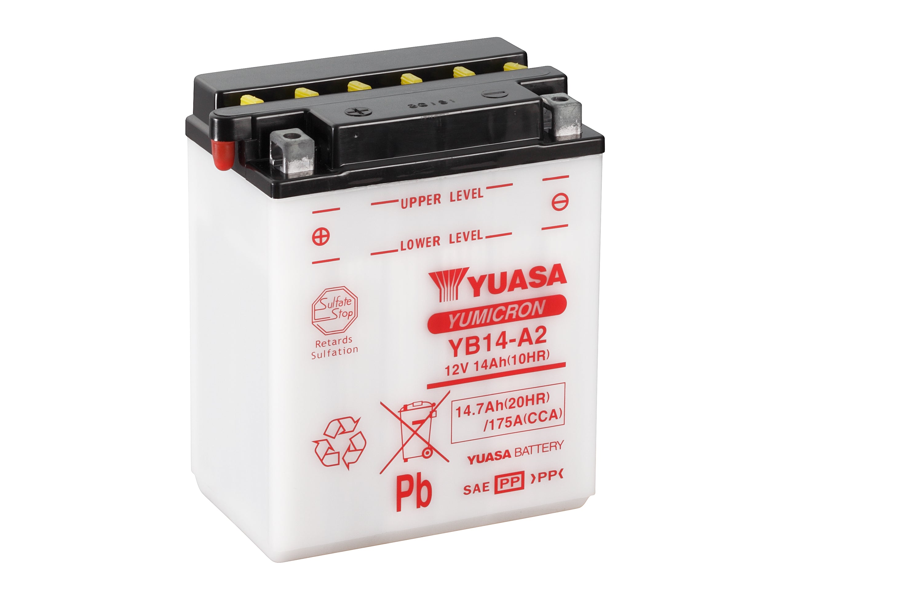 Yuasa akku, YB14-A2 (cp)