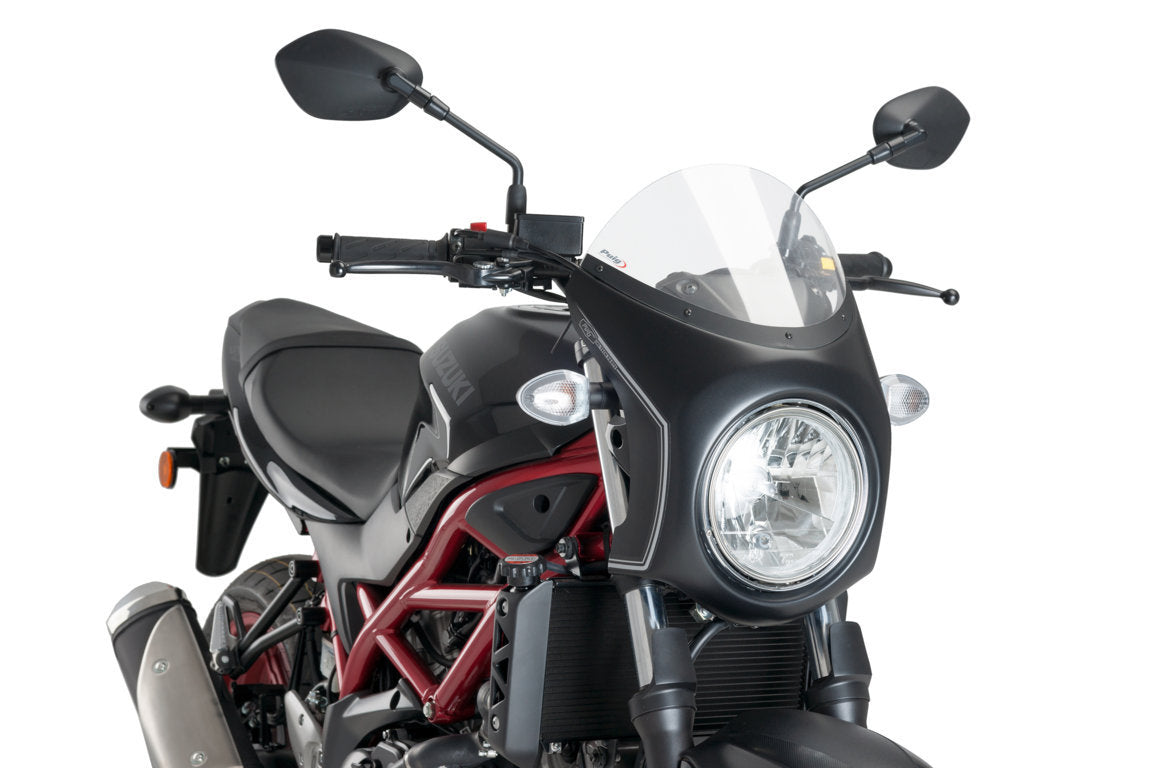 Puig Semifairing Matt Black Suzuki Sv650 16'- C/Clear