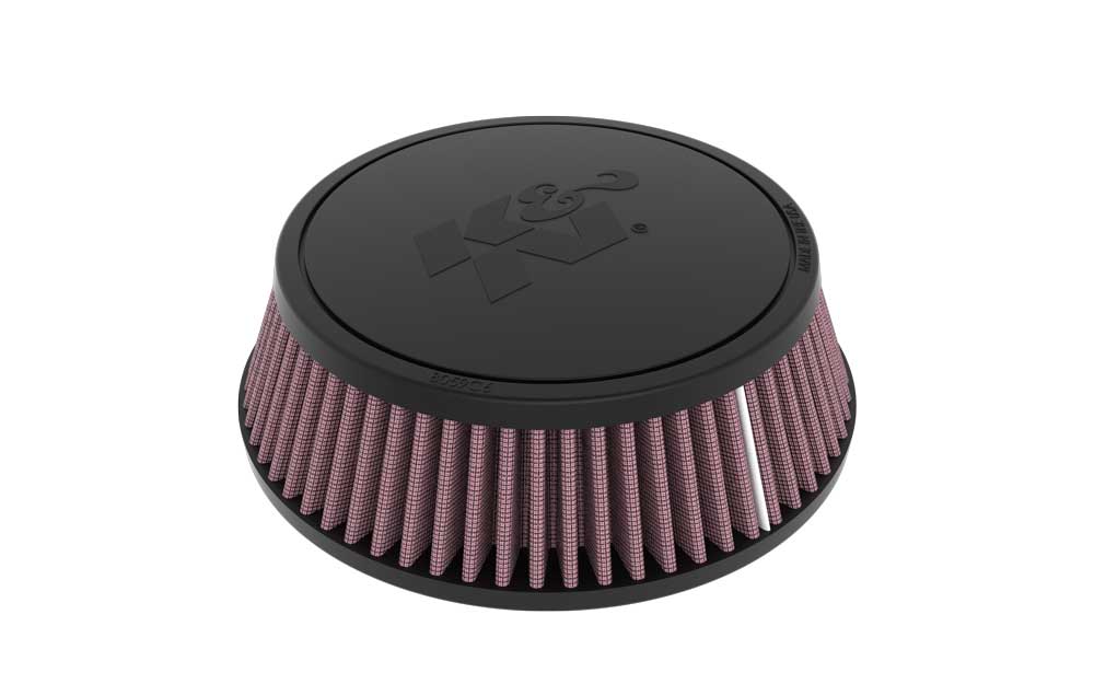 K&N Universal Clamp-On Air Filter 4-1/16" Flg, 6-7/8"B, 5-7/8"T, 2-3/16"H, W/Smo