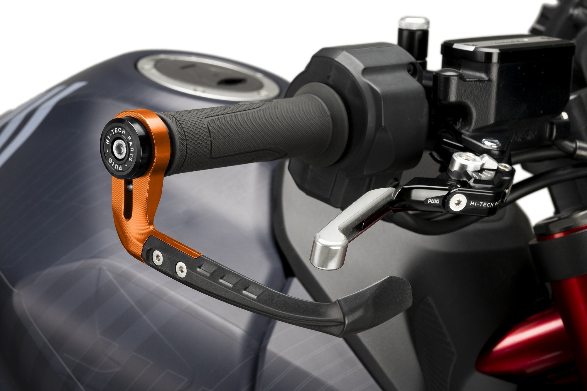 Puig Protector Brake Lever Raw C/Orange