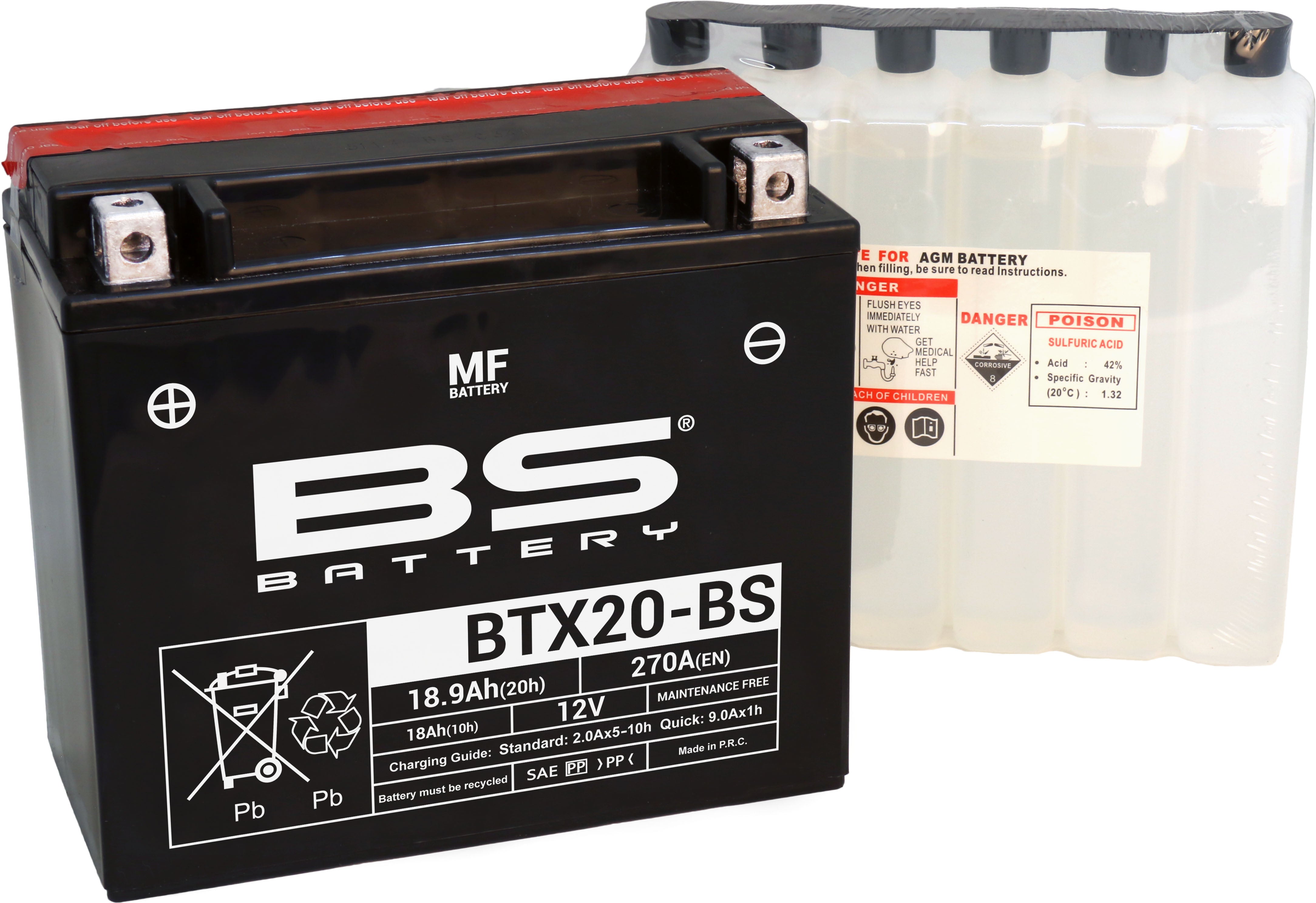 BS Battery  BTX20-BS MF (cp) Maintenance Free