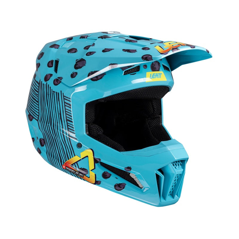 Moto 3.5 Jr V25 Crossikypärä Laseilla
