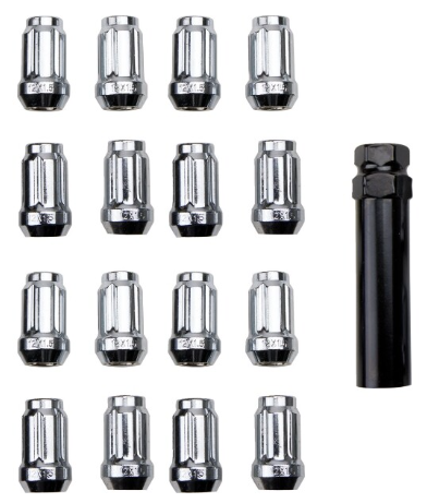 ITP Pyöränmutterisarja 12 x 1.25mm 60° kartio kromi sis.avain 20 kpl