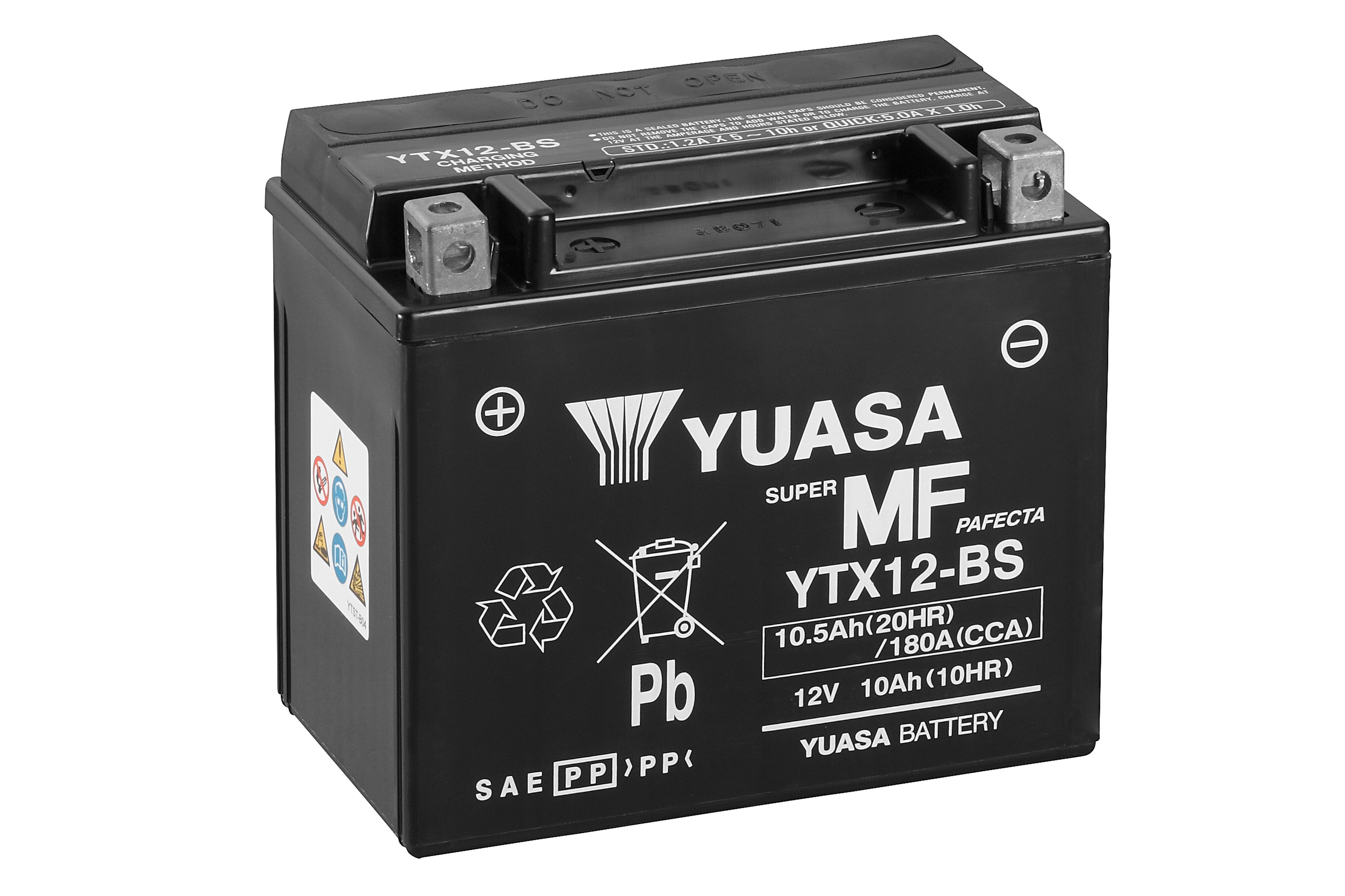 Yuasa akku,  YTX12(WC) hapotettu
