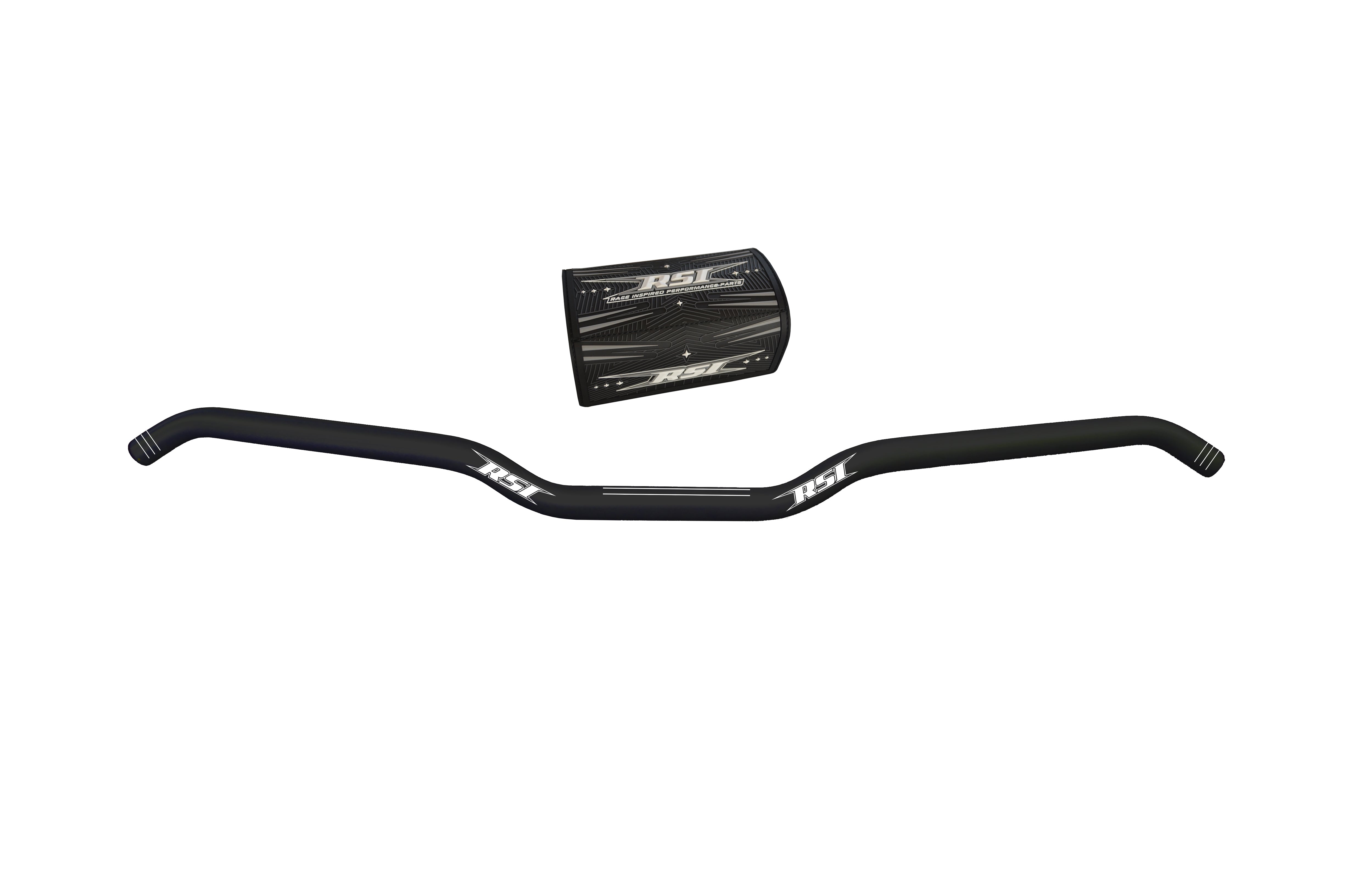 RSI Ohjaustanko Hustler Alu Black 22mm 13degree Hooked 1"rise