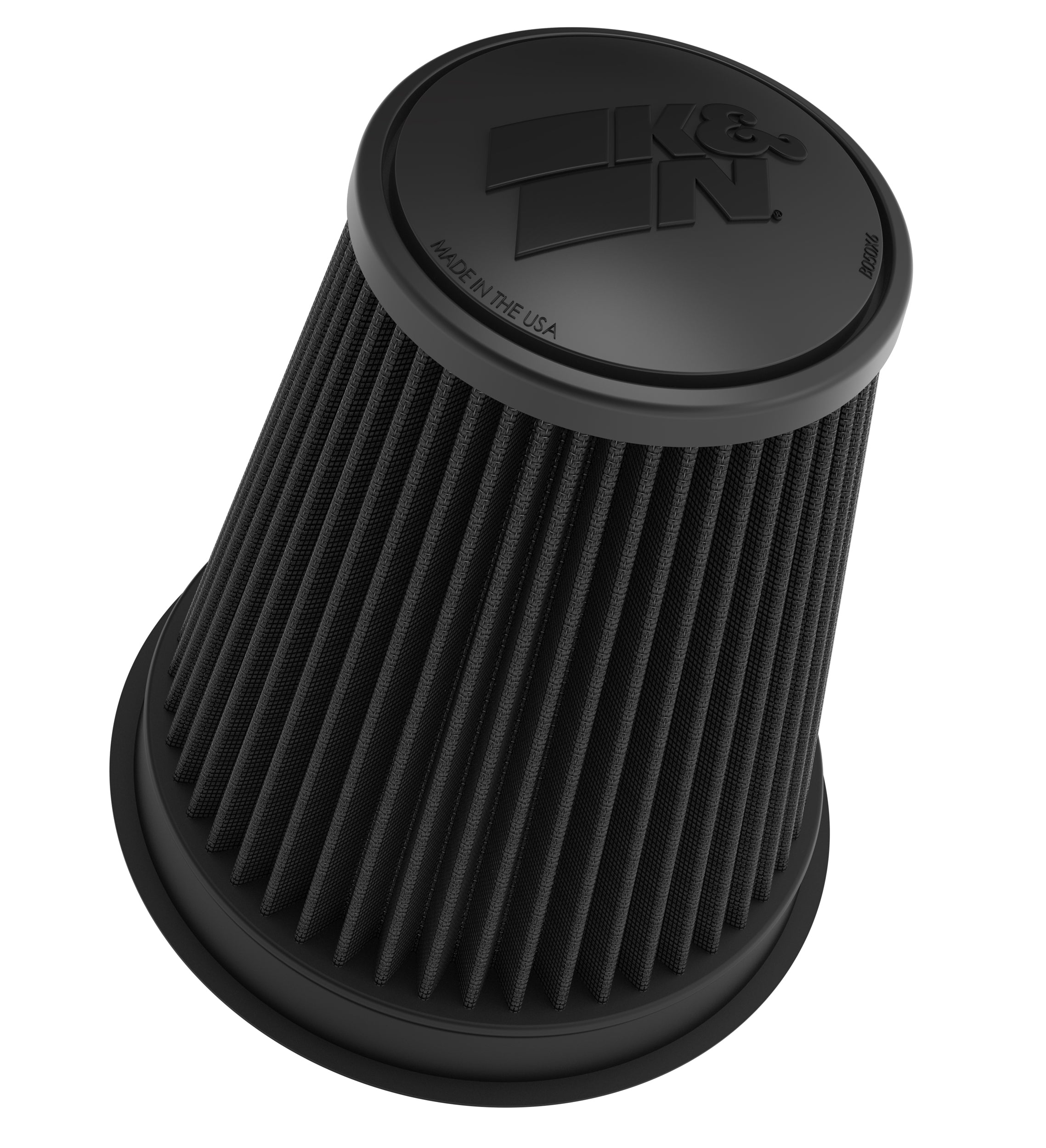 K&N Universal Clamp-On Air Filter 5"Flg, 8-1/2"B, 5"T, 9-1/2"H Gen 3 Dry