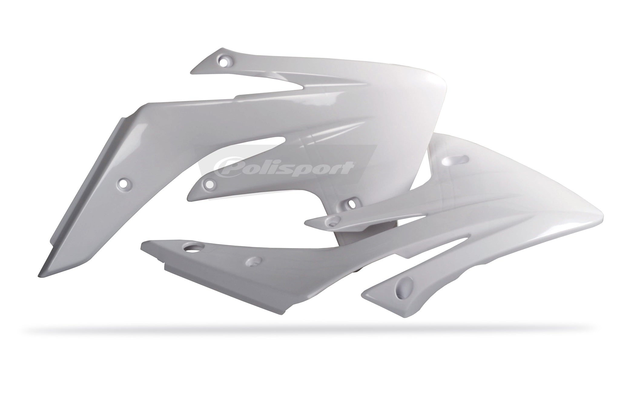 Polisport radiator scoops Honda CR150R(07-->) white