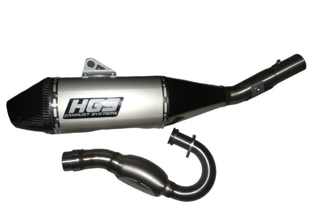 HGS Täysputkisto 4T CRF250R 25-.. Carbon Grey