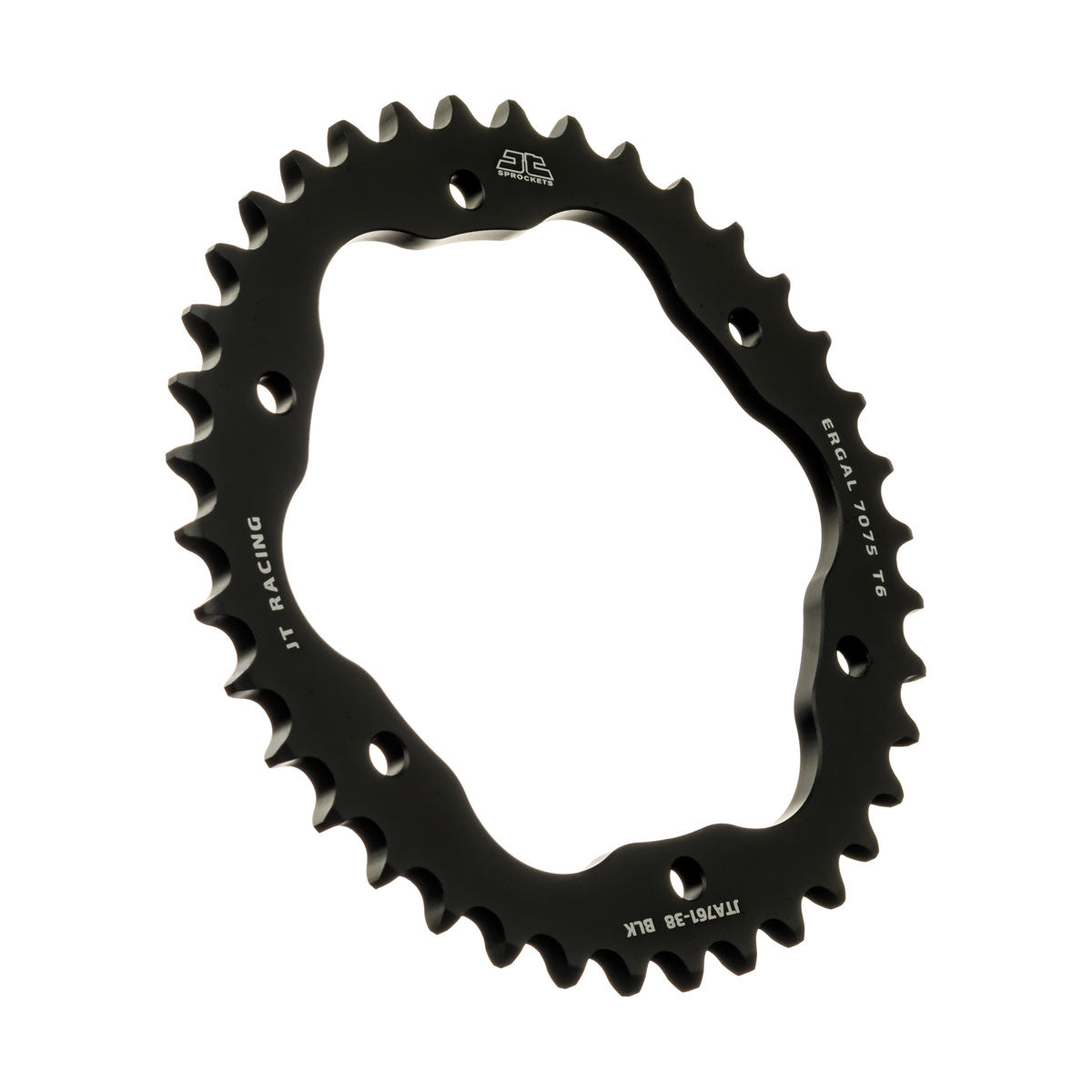 JT Takaratas Alumiini 7075 T6 JTA761.38BLK Musta