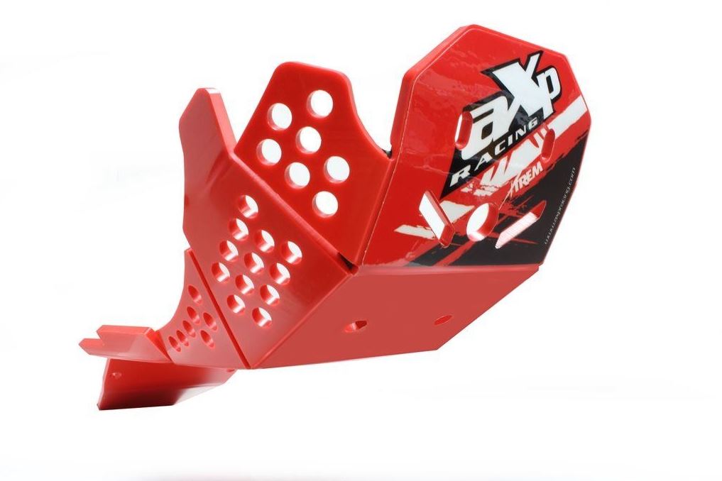 AXP Xtrem HDPE Skid Plate Red Honda CRF450R-CRF450RX-CRF400RX-CRF250R-CRF250RX-C