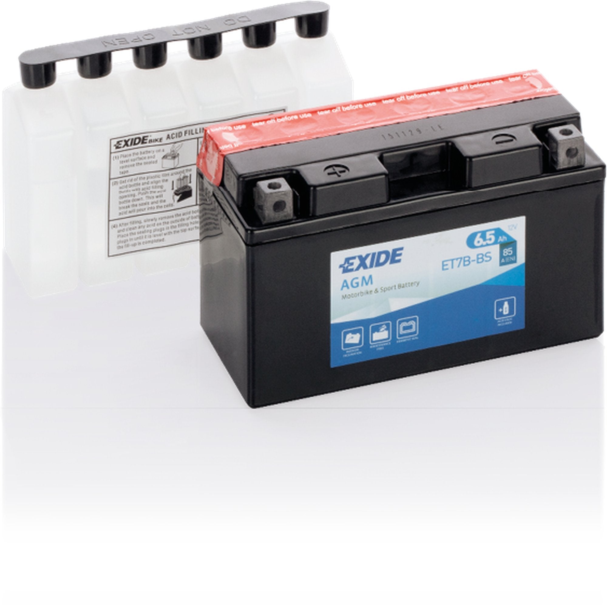 Exide akku ET7B-BS sis.happopatruunan