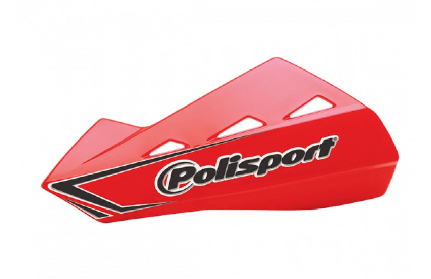 Polisport Qwest käsisuojat + kiinnikesarja punainen CR04