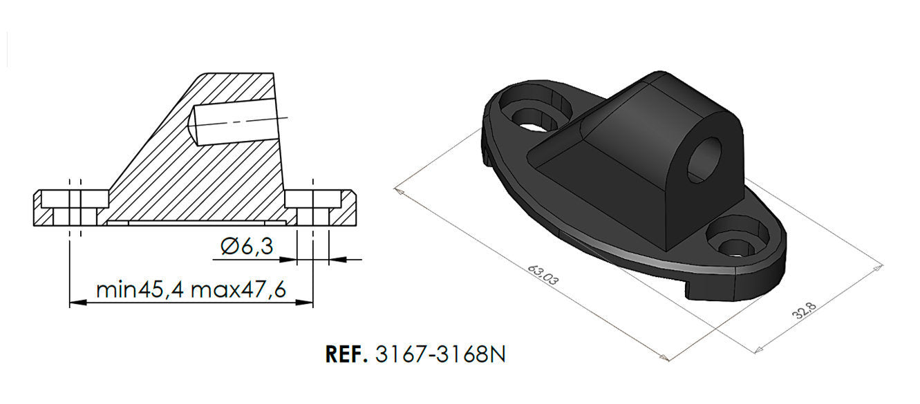 Puig Adapter Rear Mirror Left Retr.Hi-Tech I,Ii,Iii,