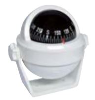 Riviera kompassi BS2 White Black card
