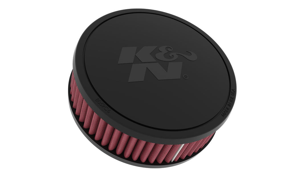K&N Universal Clamp-On Air Filter 2-1/16" O/S Flg, 6"D, 2"H, W/Vent
