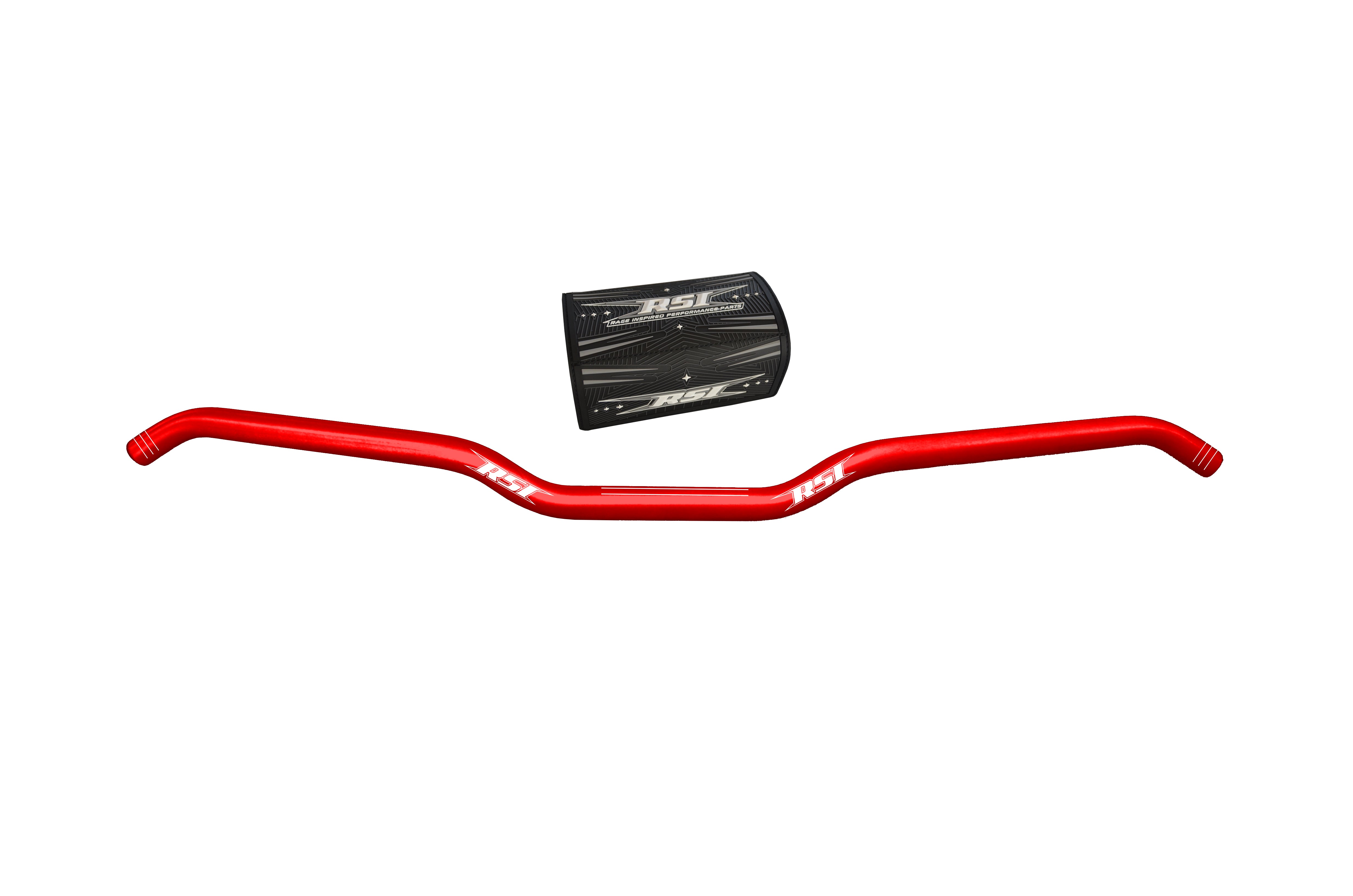 RSI Ohjaustanko Hustler Alu Red 22mm 13degree Hooked 1"rise