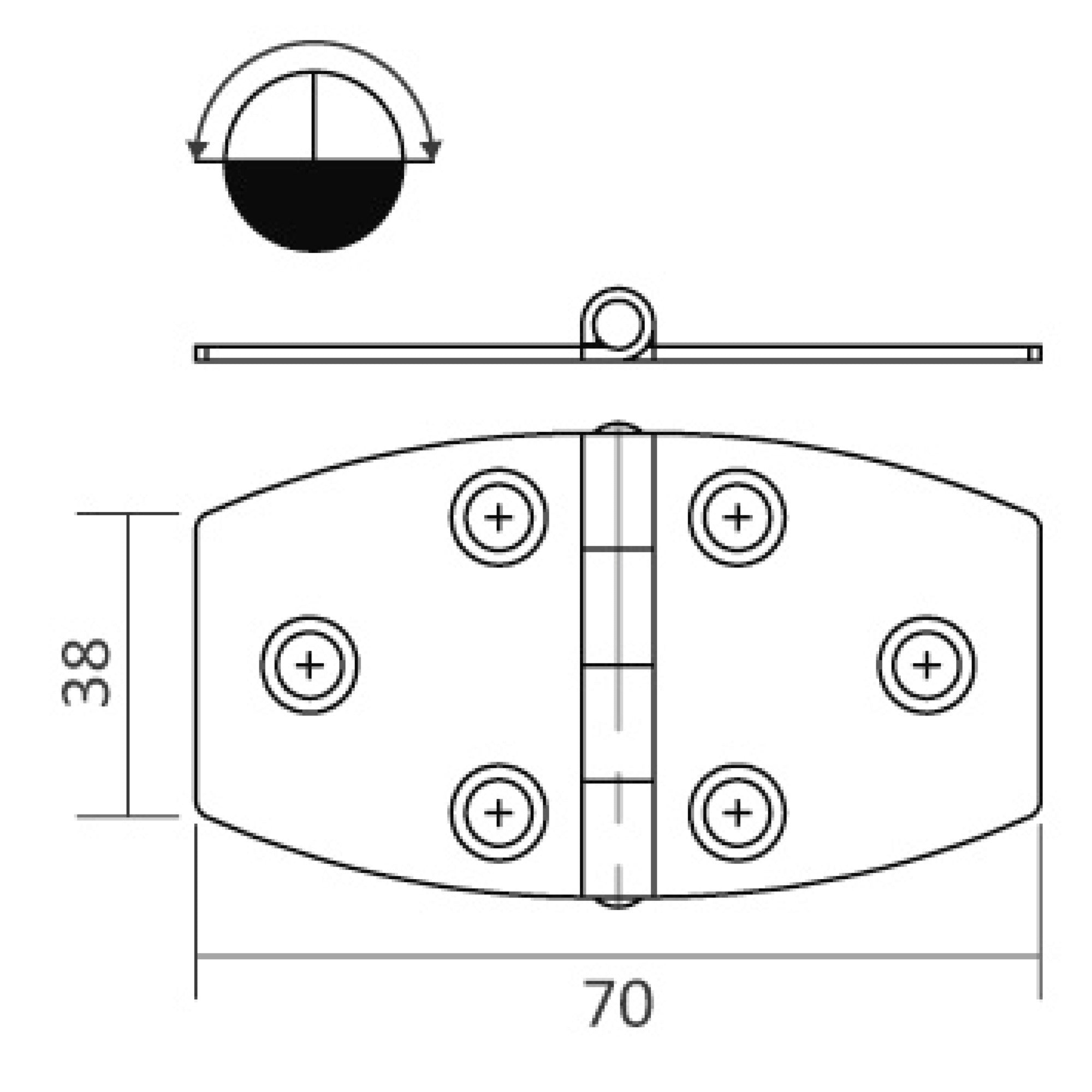 S.S Sarana 70x38 mm