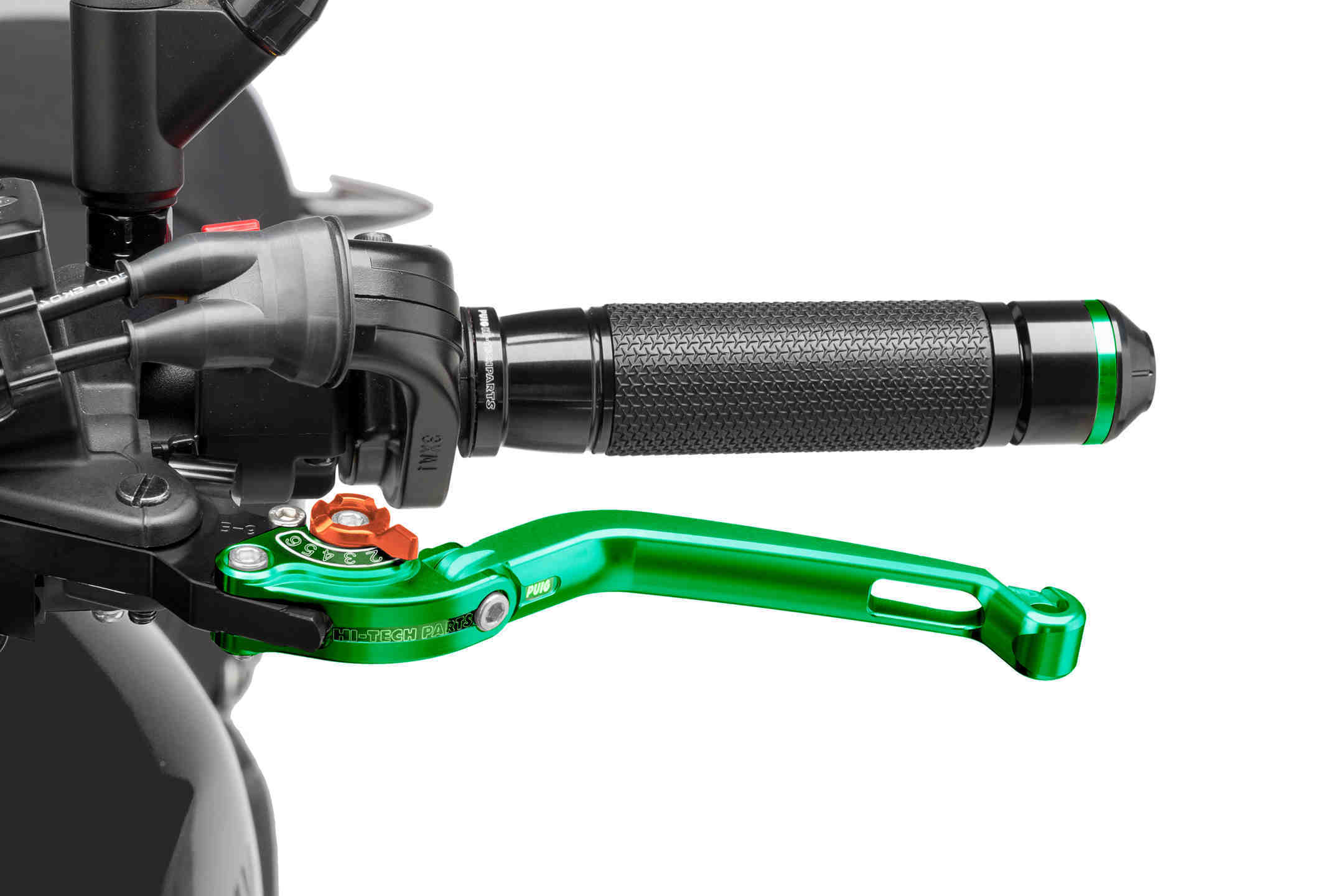 Puig Foldable Clutch Lever 16'C/Green Selector C/Orange