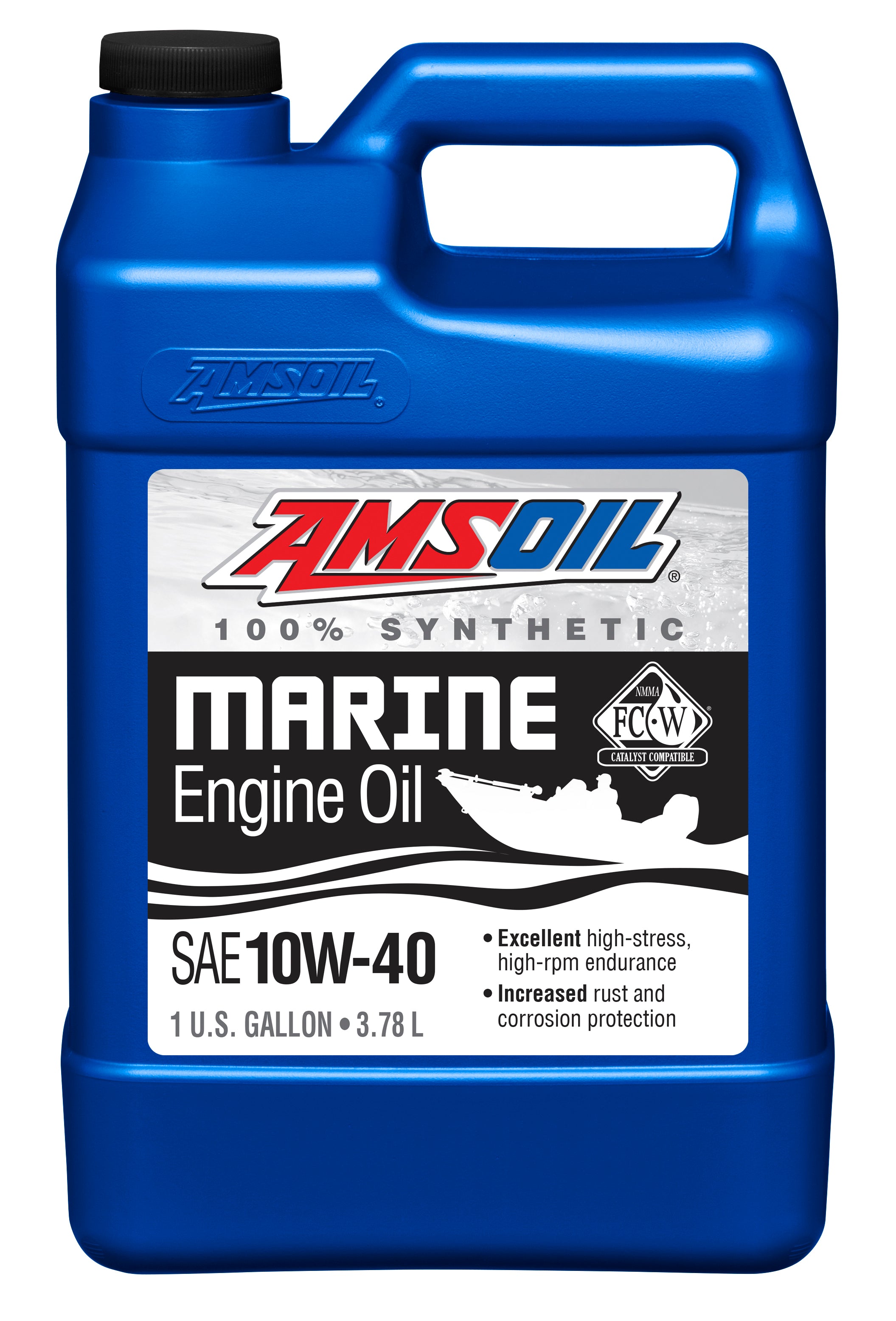 Amsoil 10W-40 Formula 4-Stroke® Marine Synthetic Oil 3,78L