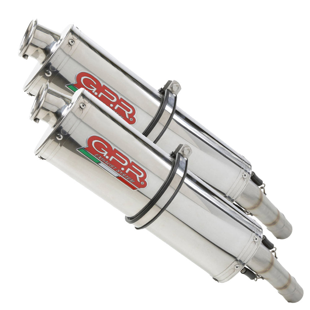 GPR Aprilia Pegaso i.e. 2001/04 Pair EC-Approv. slip-on exhaust Trioval