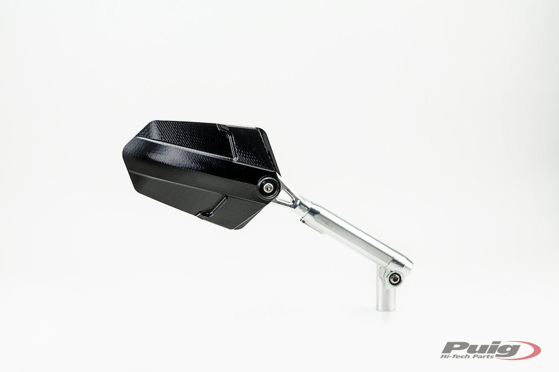 Puig Rear Mirror Mod. Explorer Homolog. Right C/Alu-Bla