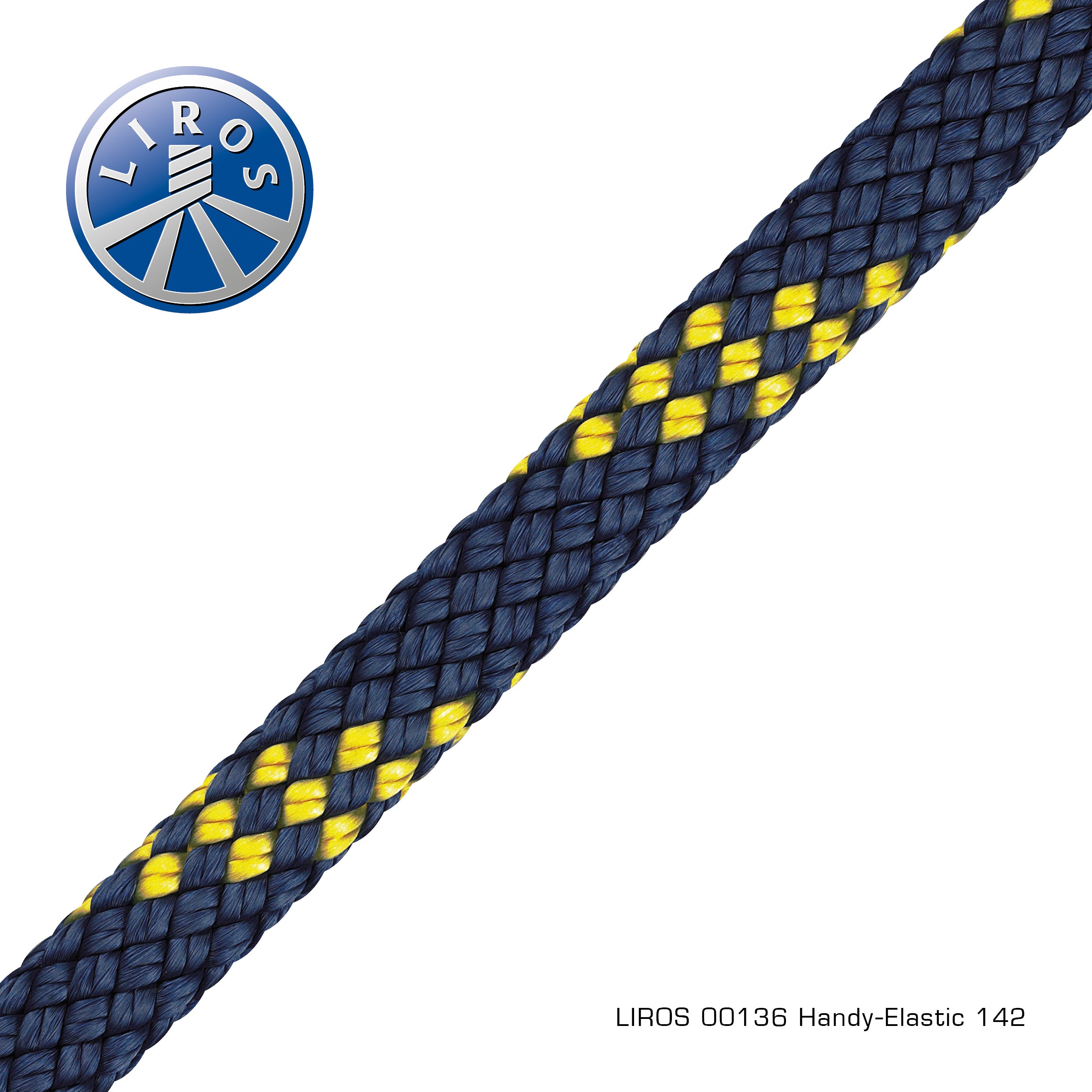 Handy-Elastic navyblue-yellow