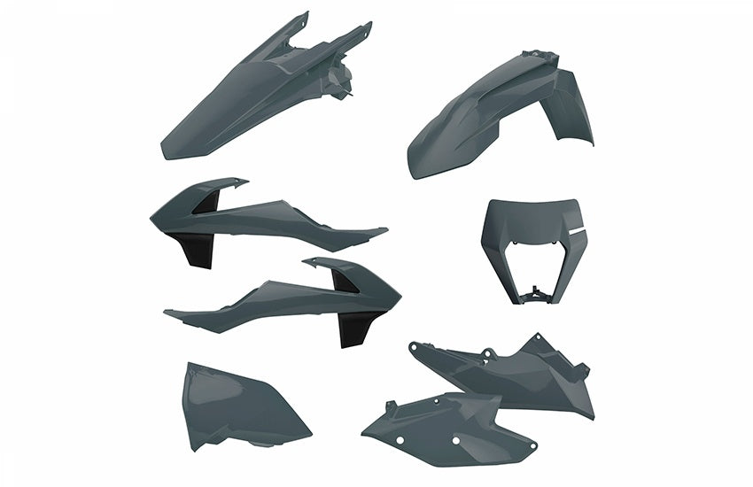 Polisport kit enduro w/mask KTM EXC/EXC-F(17-19) Nardo Grey
