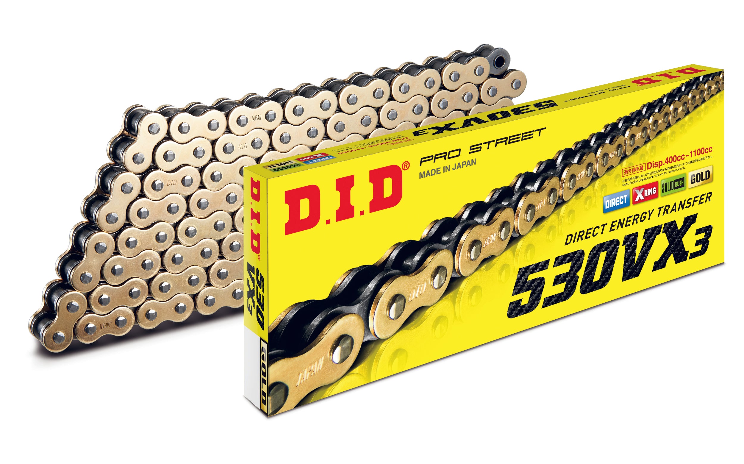 D.I.D 530VX3 G&B Ketju+Niittil. (ZJ)
