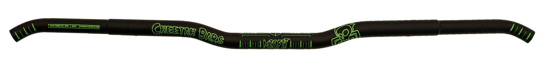 CFR Misfit Handlebar Narrow, 1/2" 7/8 Black/Green