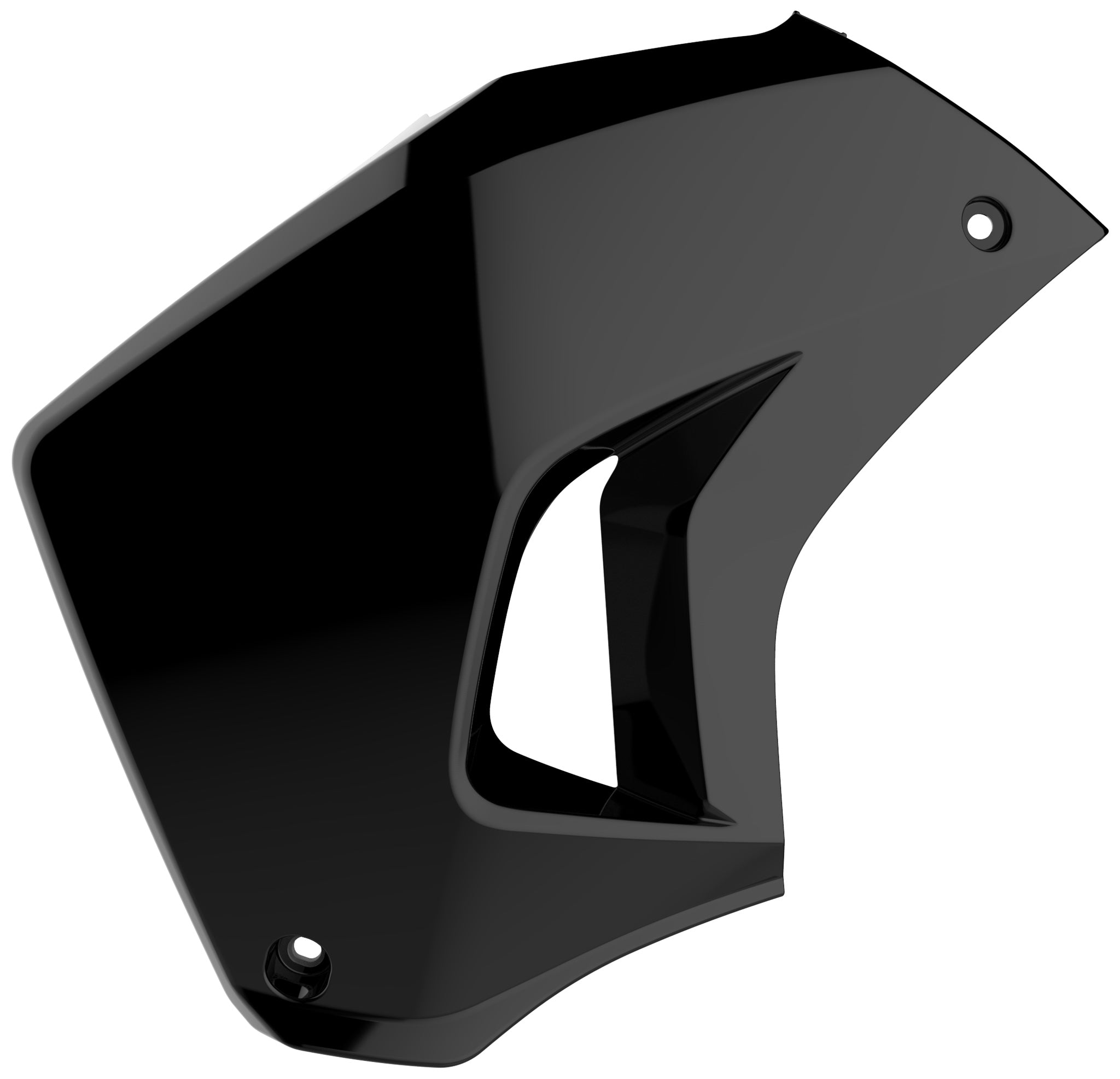 Polisport radiator scoops KLR650 (08-->) left Black