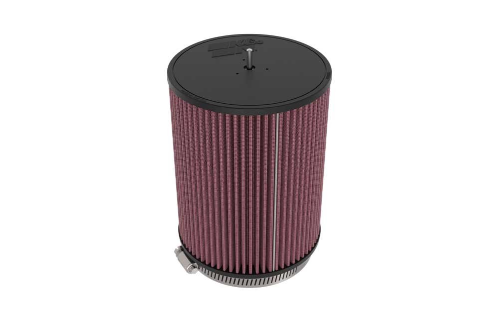 K&N Universal Clamp-On Air Filter 5-1/2"Id Flg, 7"Od, 9"H W/Stud