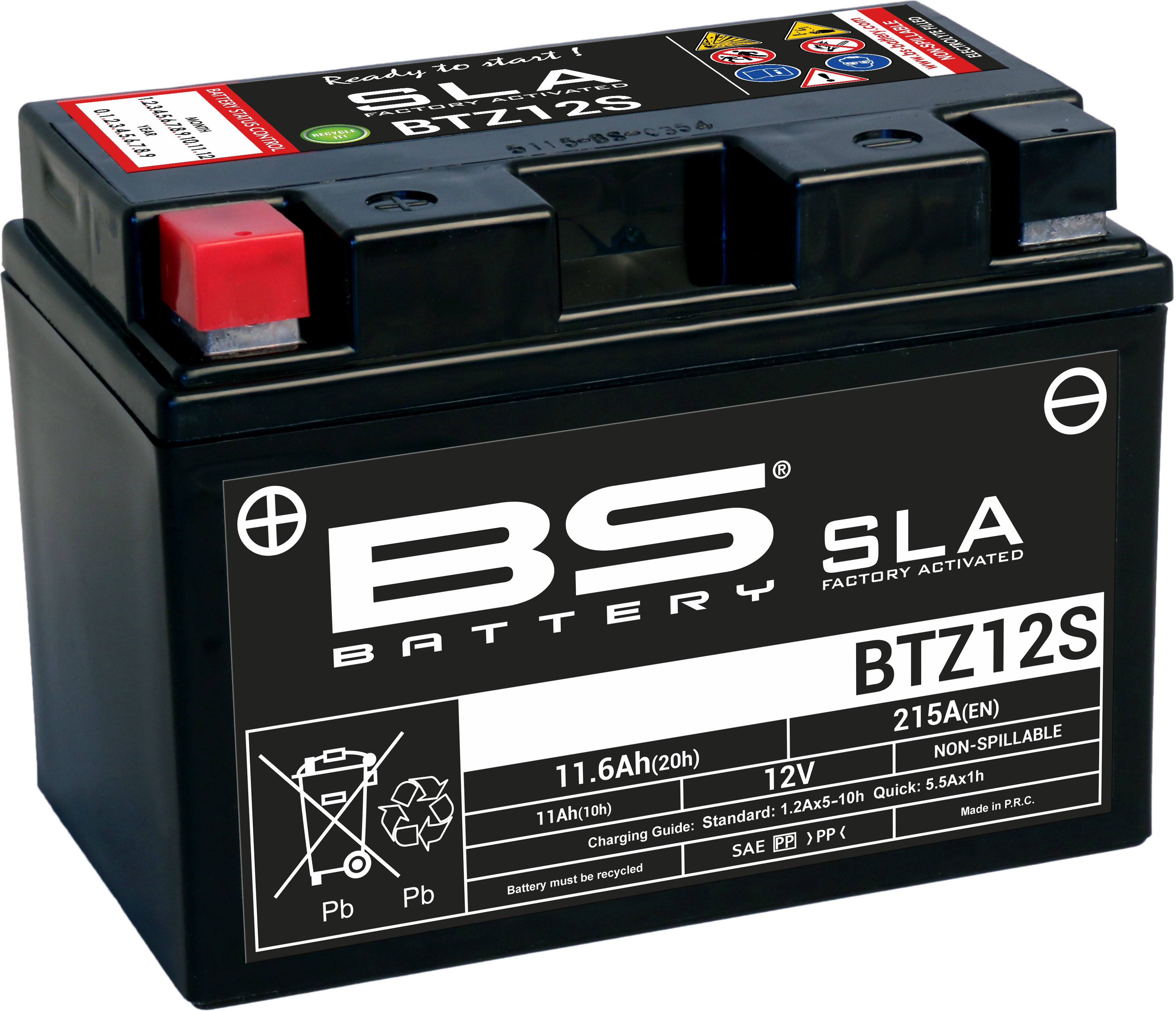 BS Battery  BTZ12S (FA) SLA - Sealed & Activated