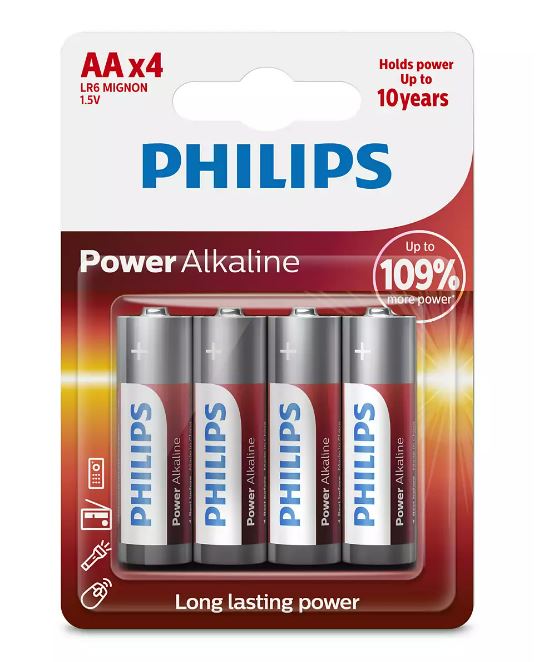 Philips Paristo LR6/ AA Power Alkaline B4 (4pcs)