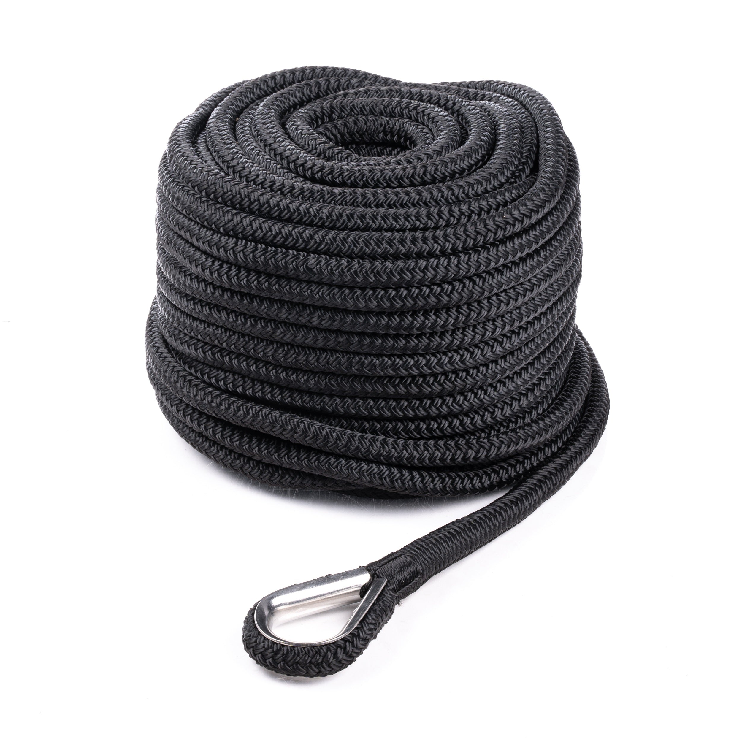 Qvarken Ankkuriköysi Dockline koussilla 14mm 40m musta