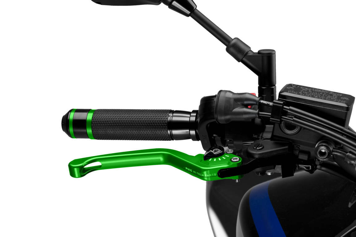 Puig Unfoldable Brake Lever 3.0. C/Green Selector C/Bla