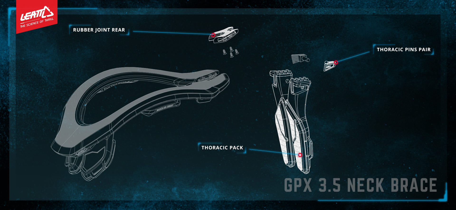 Thoracic Pack DBX/GPX 3.5 Junior Blk (no graphics)