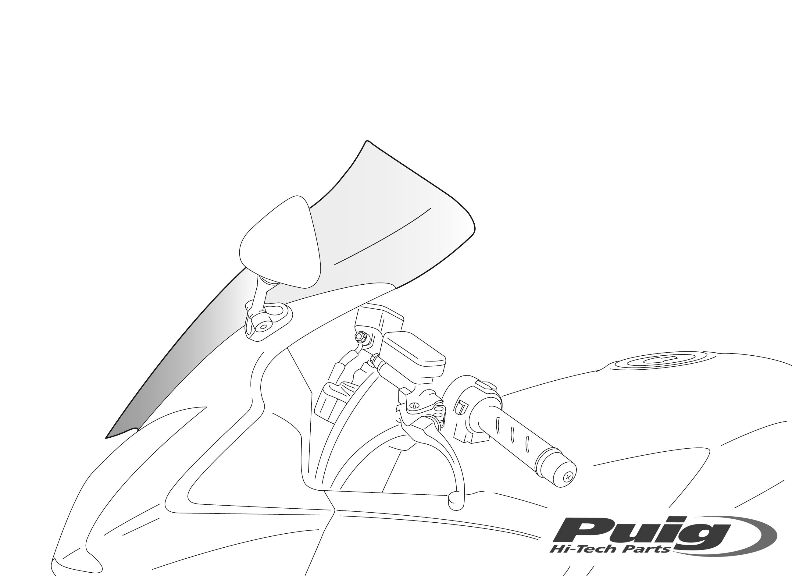 Puig Touring Screen Yamaha Fjr1300 01-05' C/Smoke
