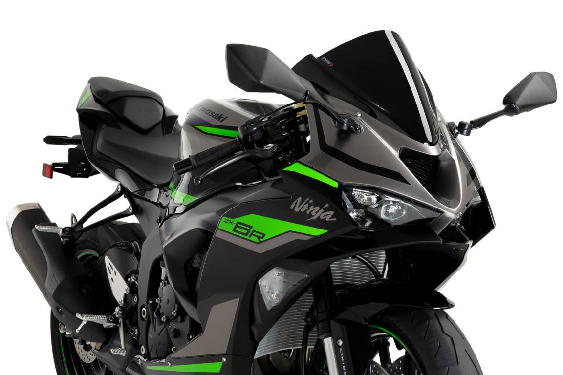 Puig Z-Racing Screen Kawasaki Zx-6R 24' C/Black