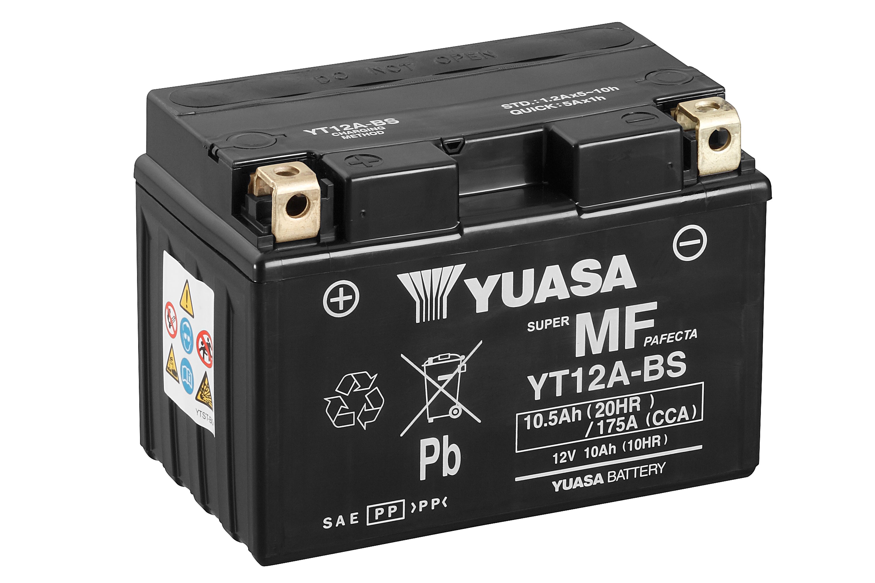 Yuasa akku,  YT12A(WC) hapotettu