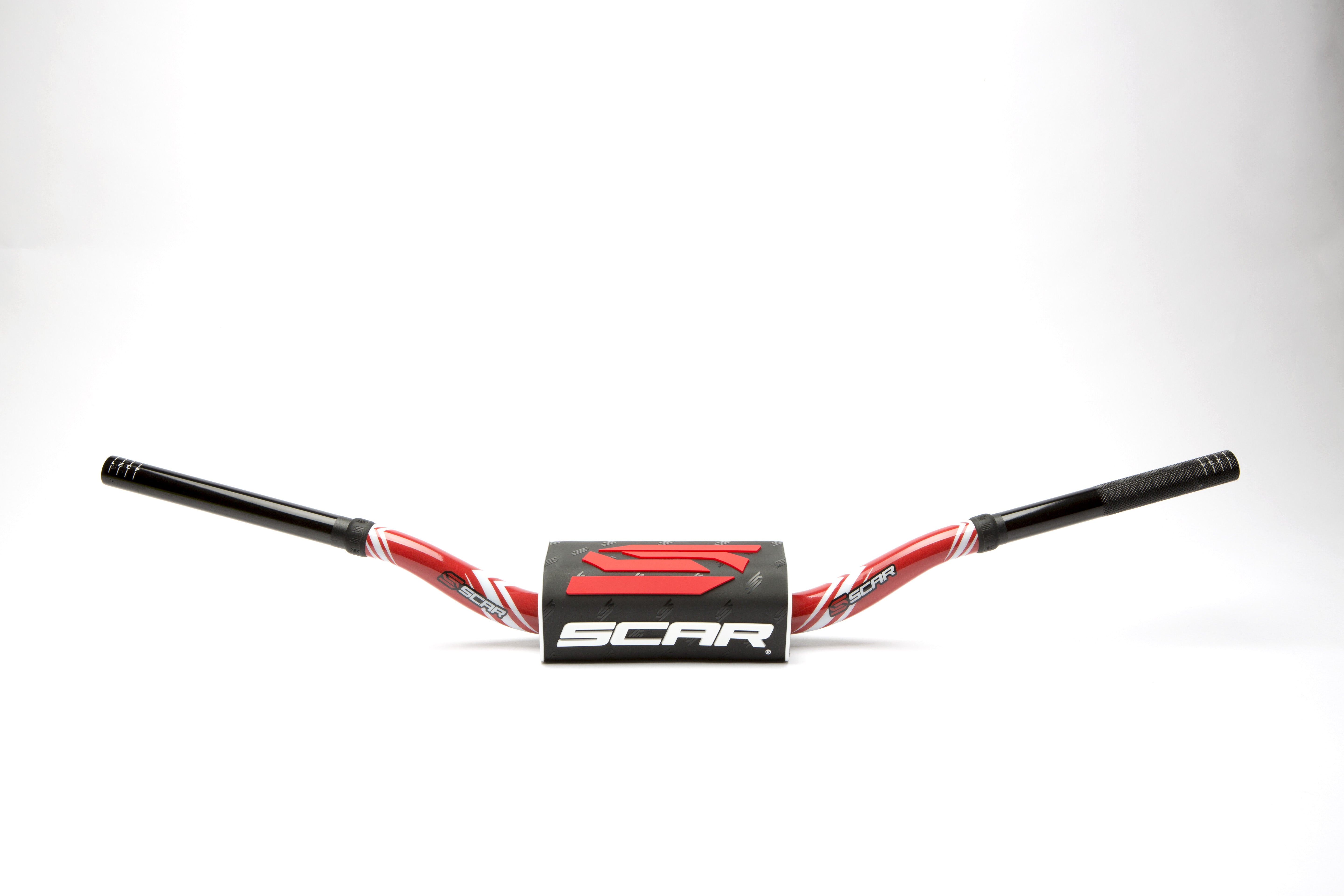 Scar Handlebar O² COLOR Ø28,6 (1 1/8) - 65/85 Low Mini - RED Bar - BLACK Bar pa