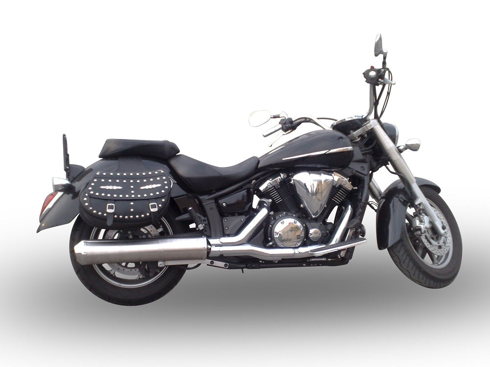 GPR Yamaha Xvs 1300 Midnight Star 2006/14 EC-Approv. slip-on exhaust Inox Bomb