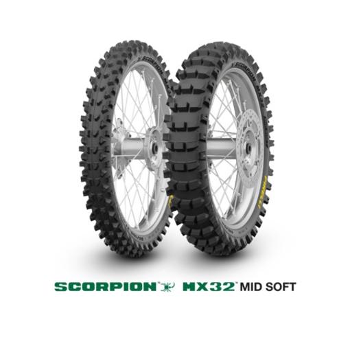 Pirelli New Scorpion MX32 Mid Soft 90/100-12 NHS 65M Re