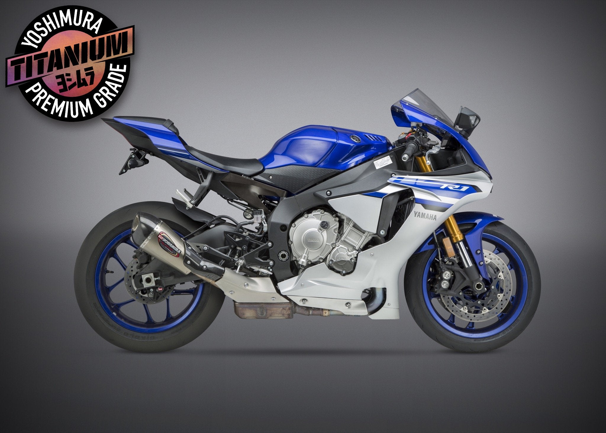 Yoshimura Yamaha Yzf-R1/M/S 2015-19 Street Alpha T So Ti-Ti-Cf Works Finish