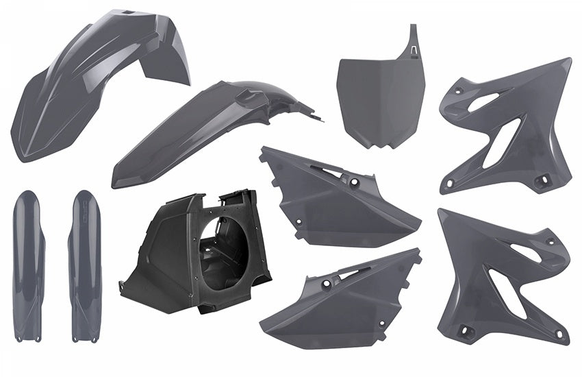 Polisport kit Yamaha YZ125/250(02-->)Resty w/18 fork guards(08->) Nardo Grey