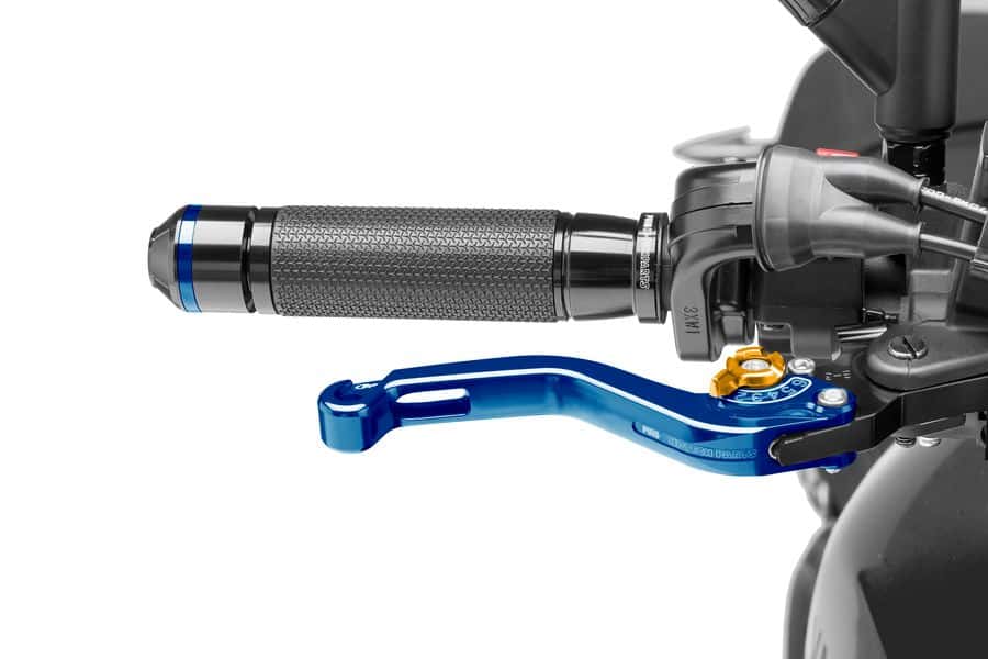 Puig Short Brake Lever 16'C/Blue Selector C/Gold