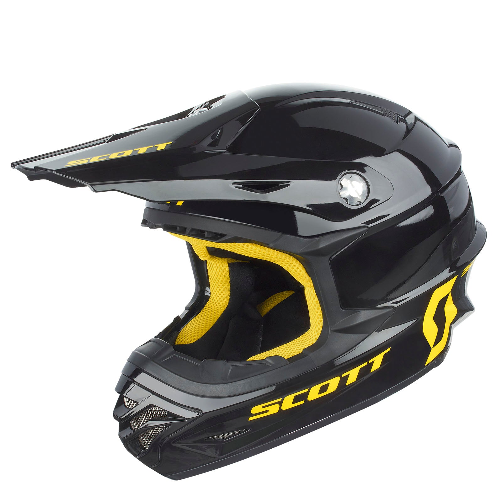 Scott 350 Pro series ECE kypärä musta/keltainen