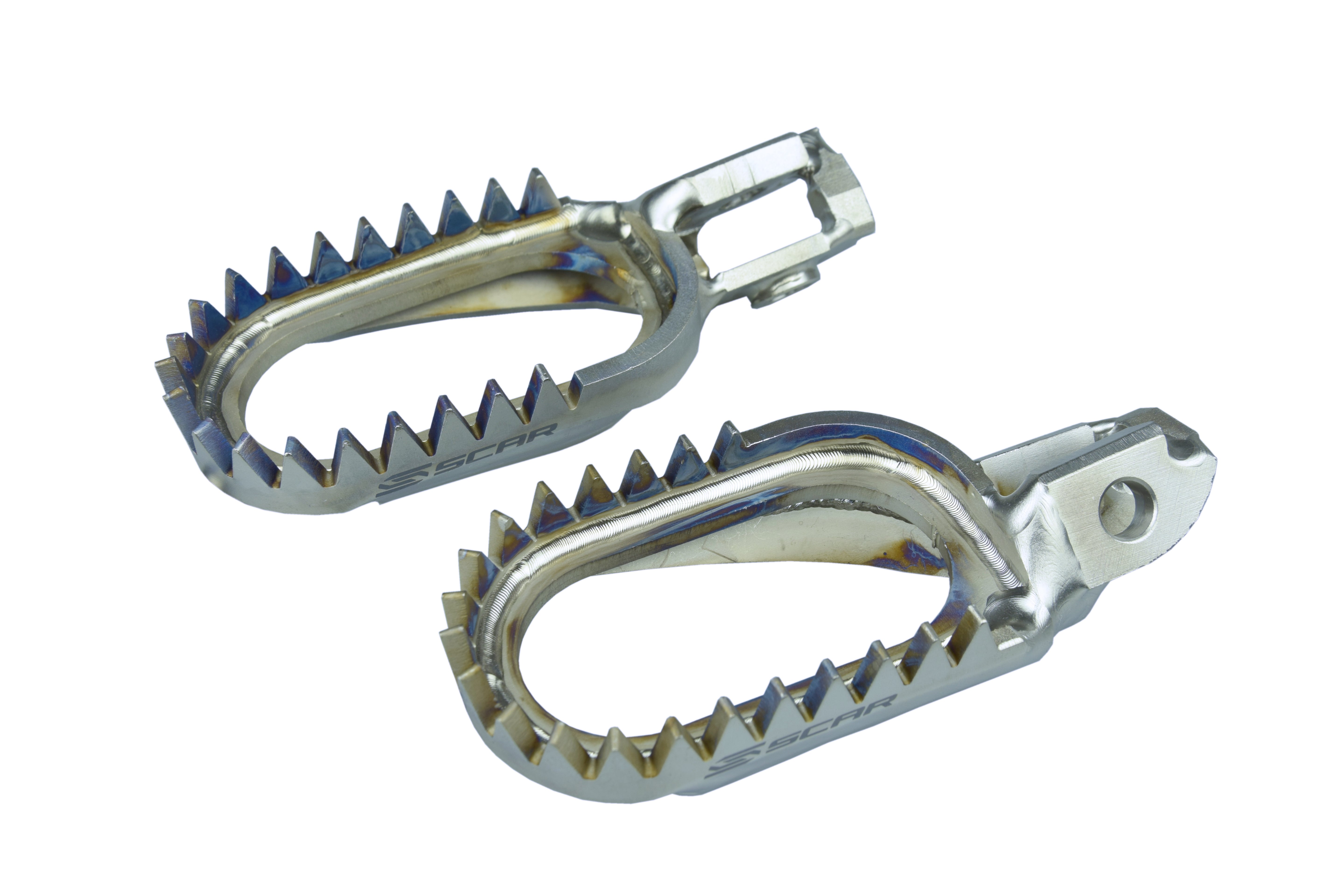 Scar Titanium Footpegs Anti mud - Triumph TF250X 24-..