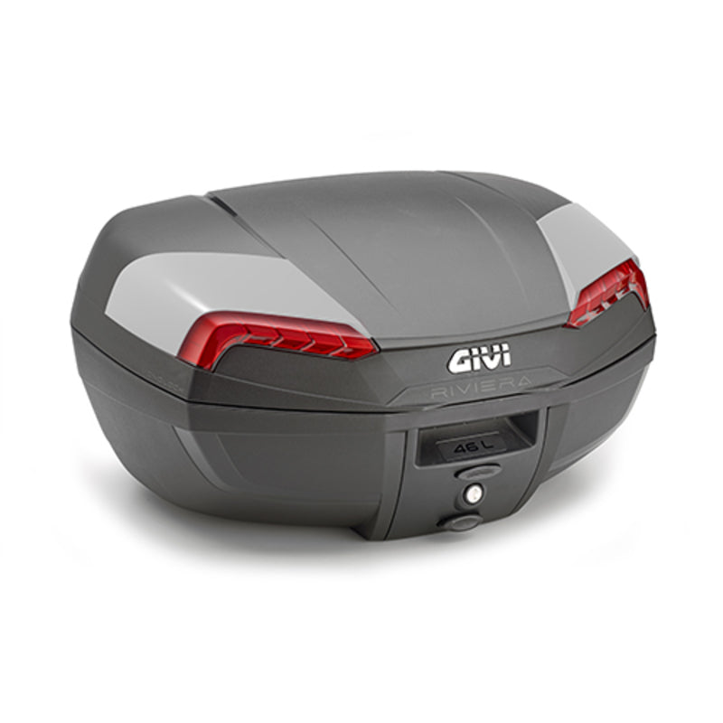 Givi Topcase 46L Riviera Grey Cover Red Refl.
